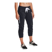 Under Armour Women's Rival Fleece Relaxed Joggers, Sweatpants, Casual, Training, Loose Fit Front_Angled_Right