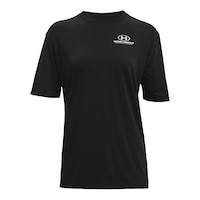 Under Armour Women's Graphic Cotton Blend T Shirt, Oversized, Quick-Dry Front_Flat