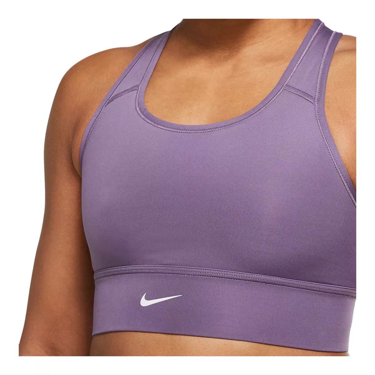 Nike Women's Swoosh Sports Bra, Medium Impact, Padded, Longline