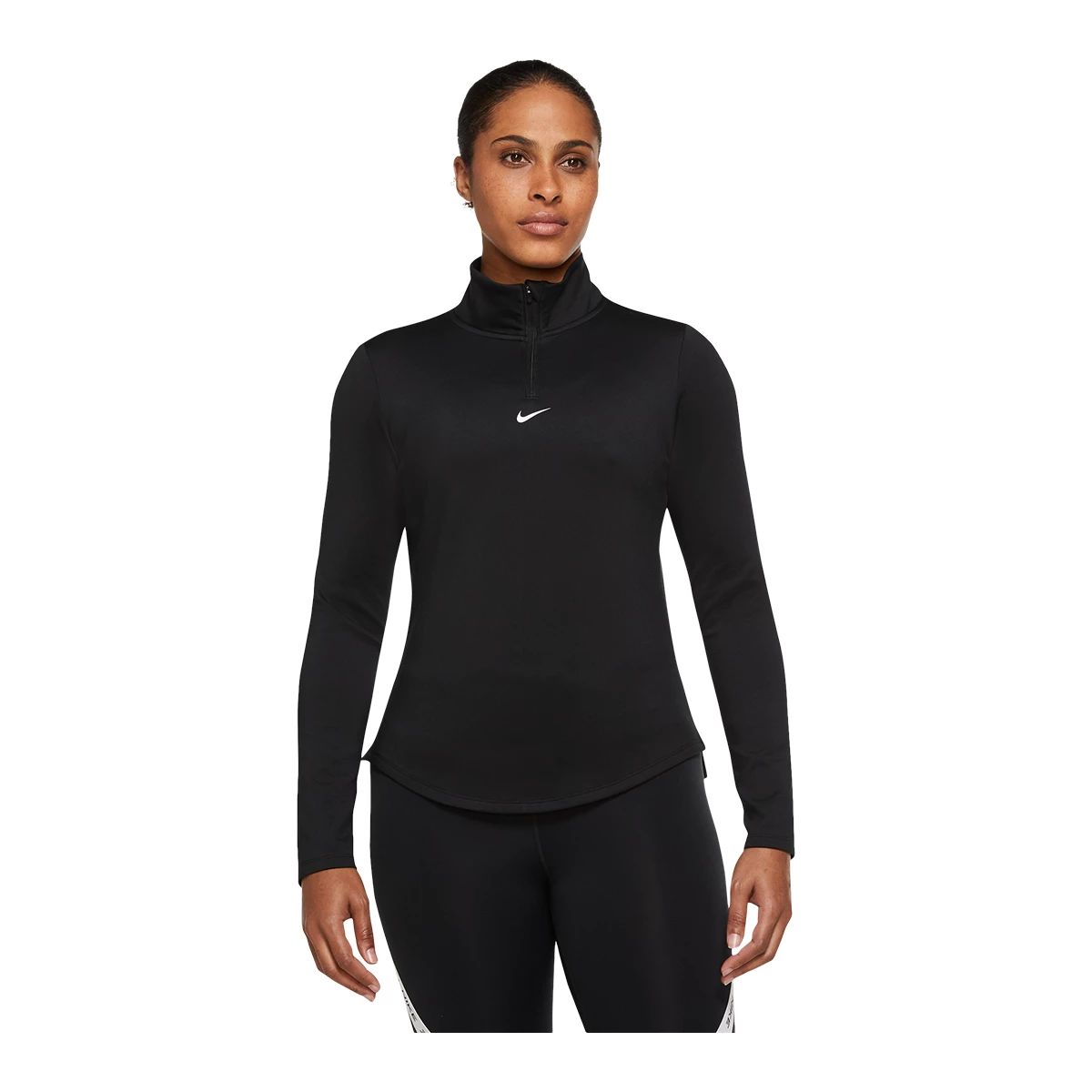 Nike Women's One Femme Standard 1/2 Zip Long Sleeve Workout Top
