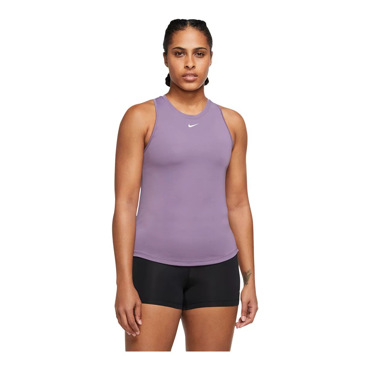 Nike Women's One Standard Tank Top, Standard Fit, Sleeveless, Dri-FIT, Sports