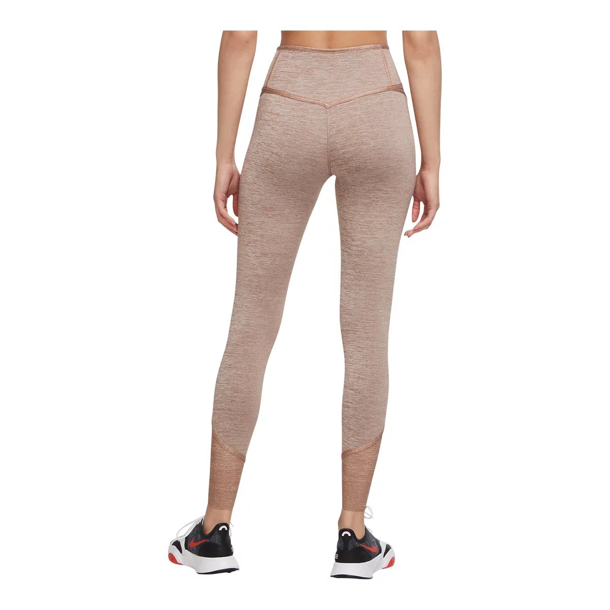 Nike One Luxe Women's Mid-Rise Heathered Leggings L Archaeo Brown