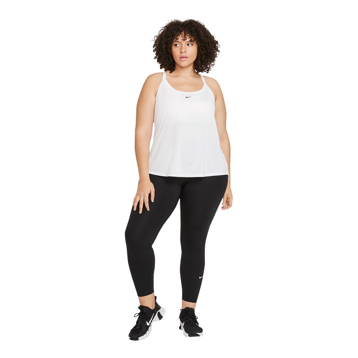 Nike Women's One Standard Elastika Tank Top, Standard Fit, Sleeveless, Dri-FIT, Sports