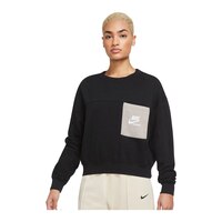 Nike Women's Heritage Fleece Crop Sweatshirt, Loose Fit Front_Angled_Left