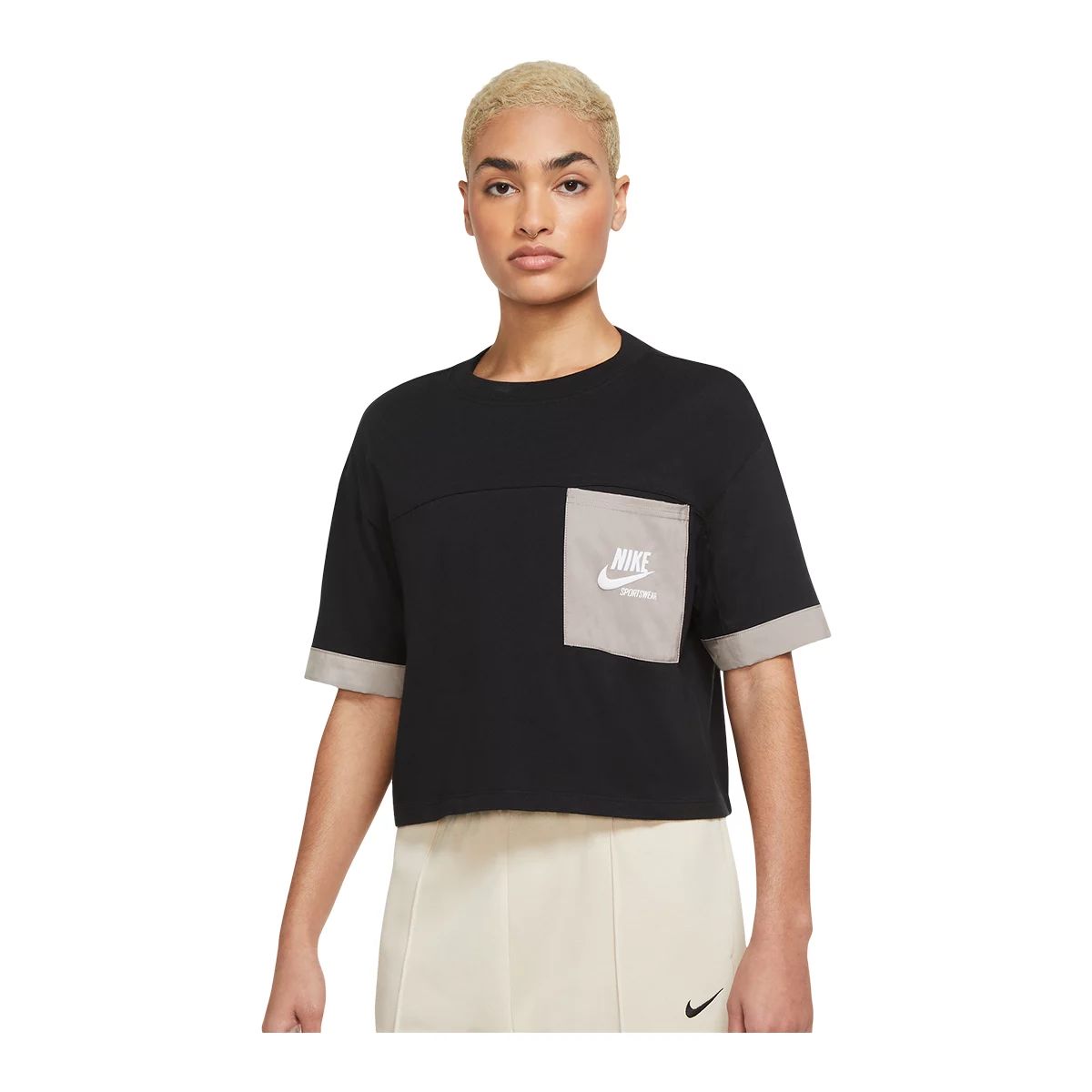 Nike Women's Heritage Cotton T Shirt, Oversized
