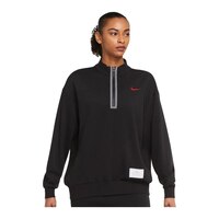 Nike Women's Plus Size Icon Clash 1/2 Zip Long Sleeve Top Front_Flat