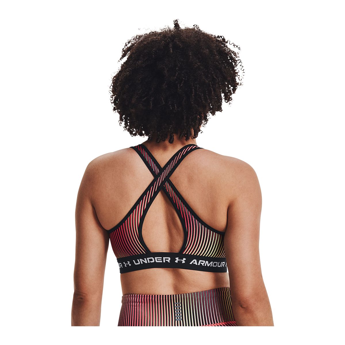 Under Armour Women's HeatGear® Sports Bra, Medium Impact, Padded