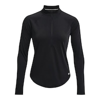 Under Armour Women's Run Streaker Long Sleeve Half Zip Shirt Front_Flat