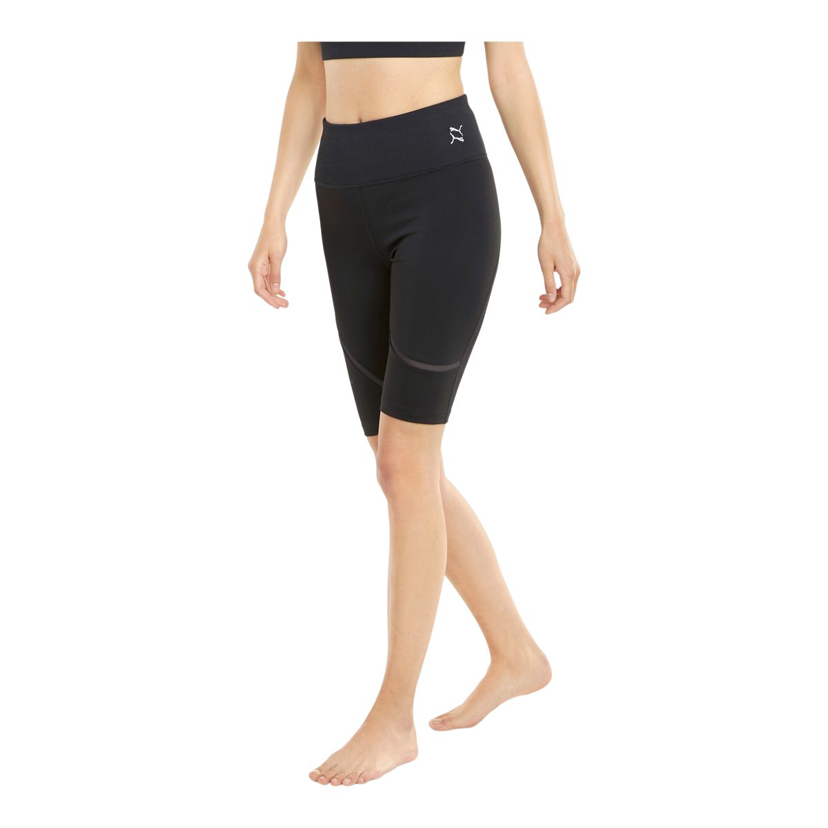 PUMA Women's Exhale Mesh Curve Biker Shorts