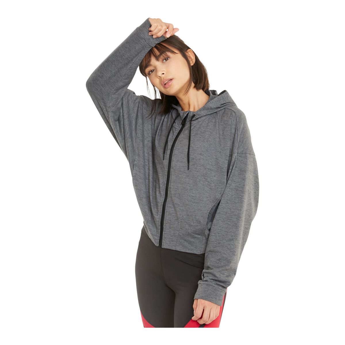 Puma Women's Cloudspun Full Zip Training Hoodie, Oversized, Moisture-Wicking