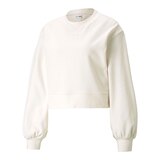 PUMA Women's Classics Sweatshirt, Relaxed Fit Front_Angled_Left