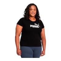PUMA Women's Plus Size Essentials T Shirt Front_Angled_Right