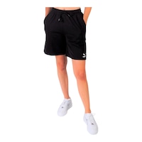 PUMA Women's Classics Bermuda Short Front_Angled_Left