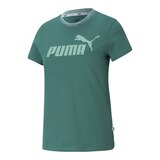 PUMA Women's Amplified Logo Cotton T Shirt Front_Angled_Left