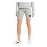 PUMA Women's Essentials Logo 7 Inch Bike Shorts Front_Flat