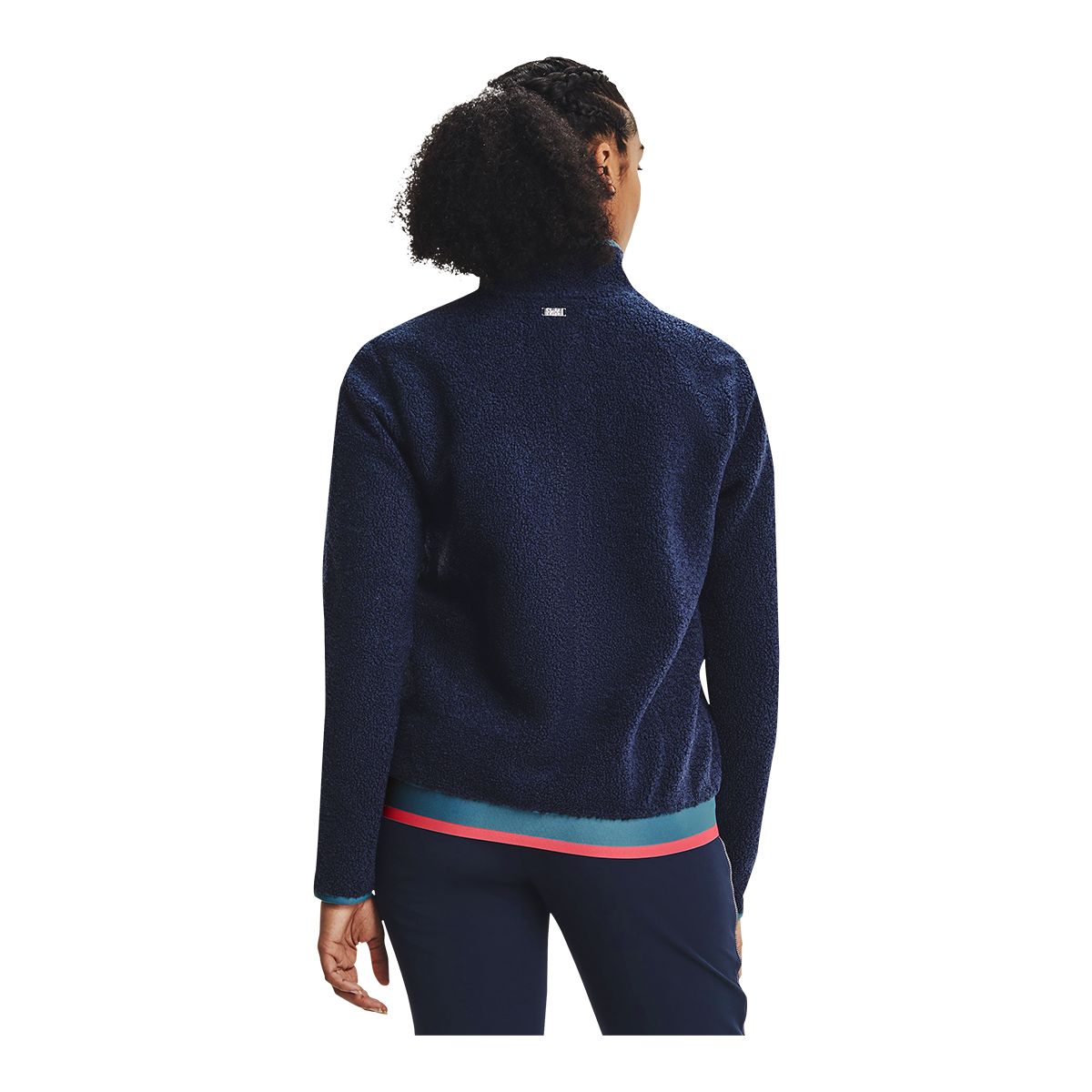 Under Armour Golf Women's Pile Long Sleeve 1/2 Zip Polo Sweater, Fleece