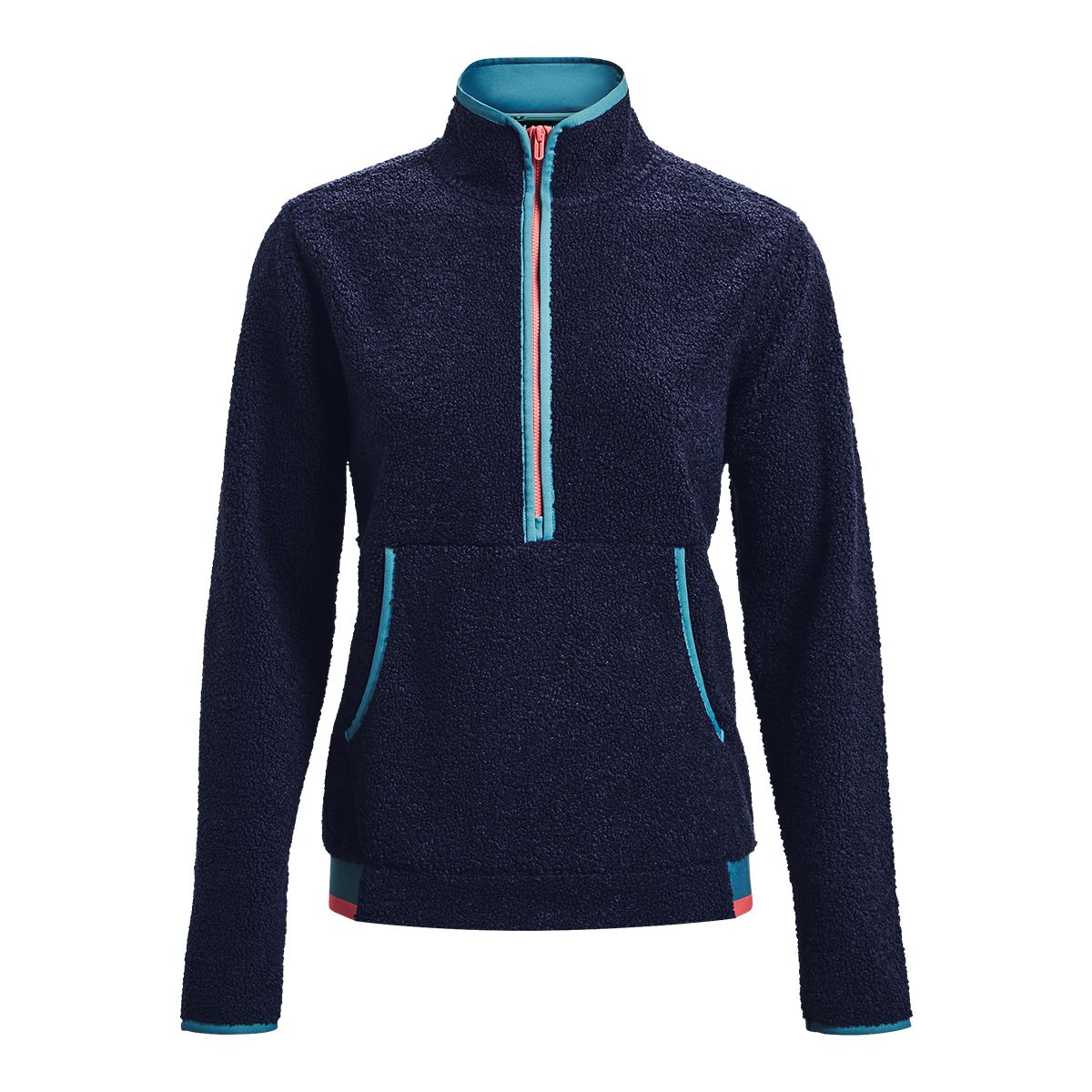 Under Armour Golf Women's Pile Long Sleeve 1/2 Zip Polo Sweater, Fleece