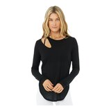Alo Women's Peak Long Sleeve Shirt Front_Flat