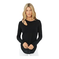 Alo Women's Peak Long Sleeve Shirt Front_Flat