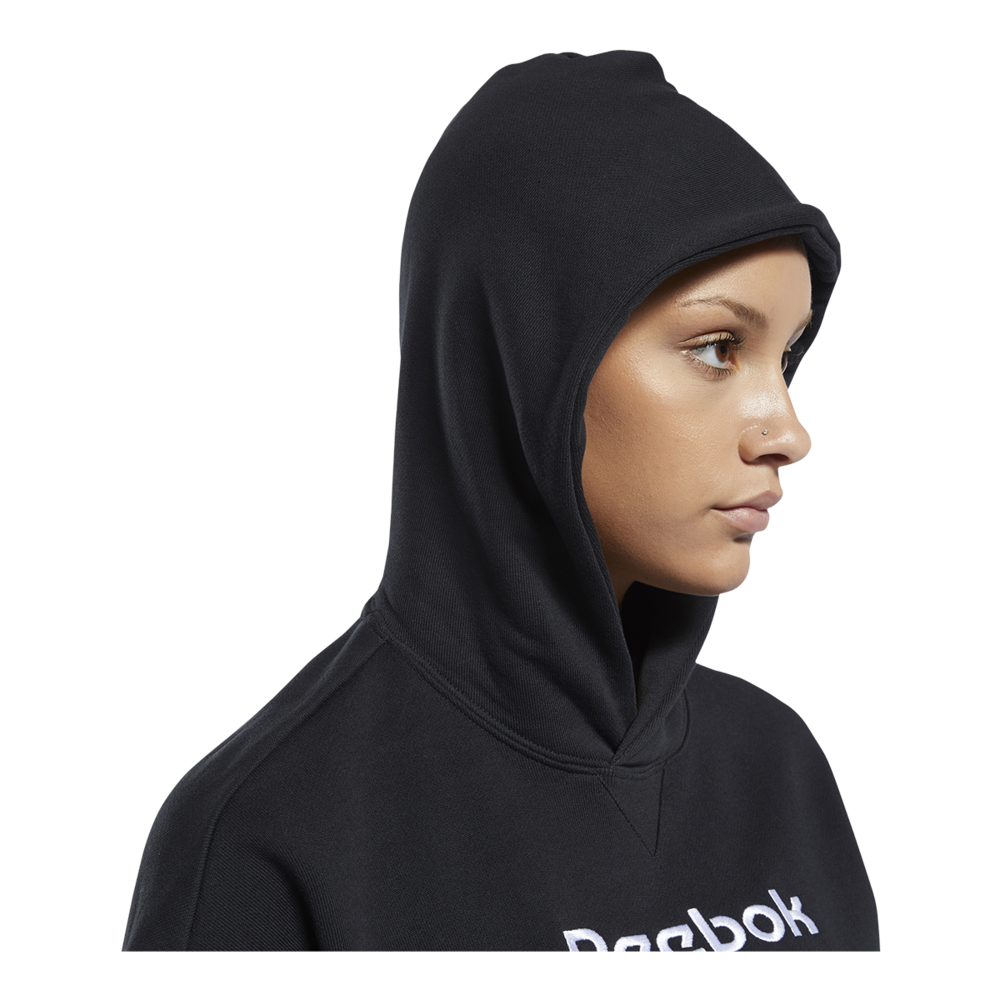 Reebok Women's Classics Big Logo  Pullover Hoodie, French Terry, Kangaroo Pocket
