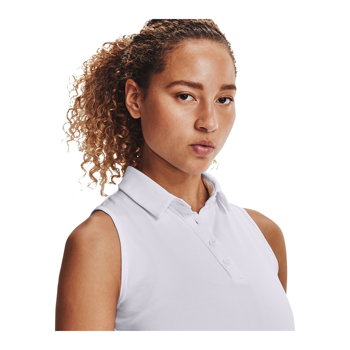 Under Armour Golf Women's Zinger Sleeveless Golf Polo T Shirt