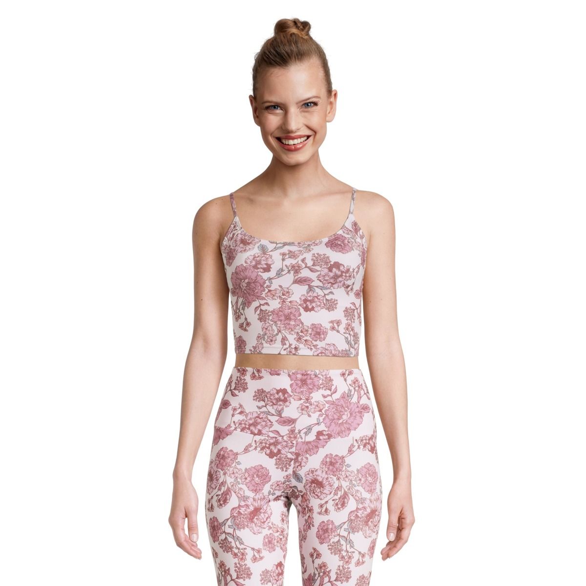 Onzie Women's Belle Cami Crop Top, Low Impact, Lightly Lined, Longline