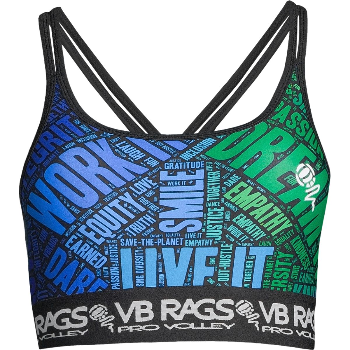 VB Rags Women's Freedom Volleyball Sports Bra