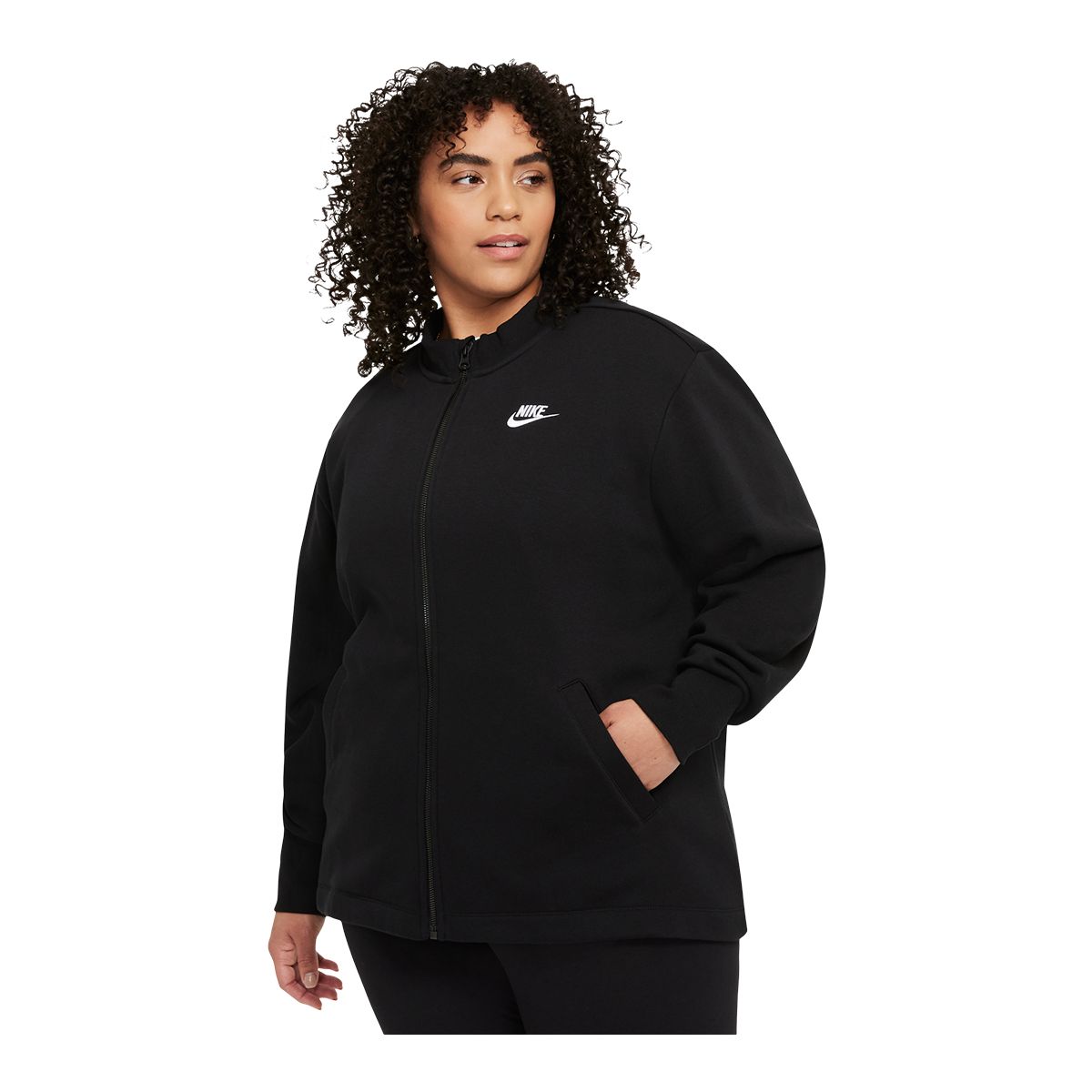 Nike Women's Essential Fleece Cardigan, Plus Size SportChek