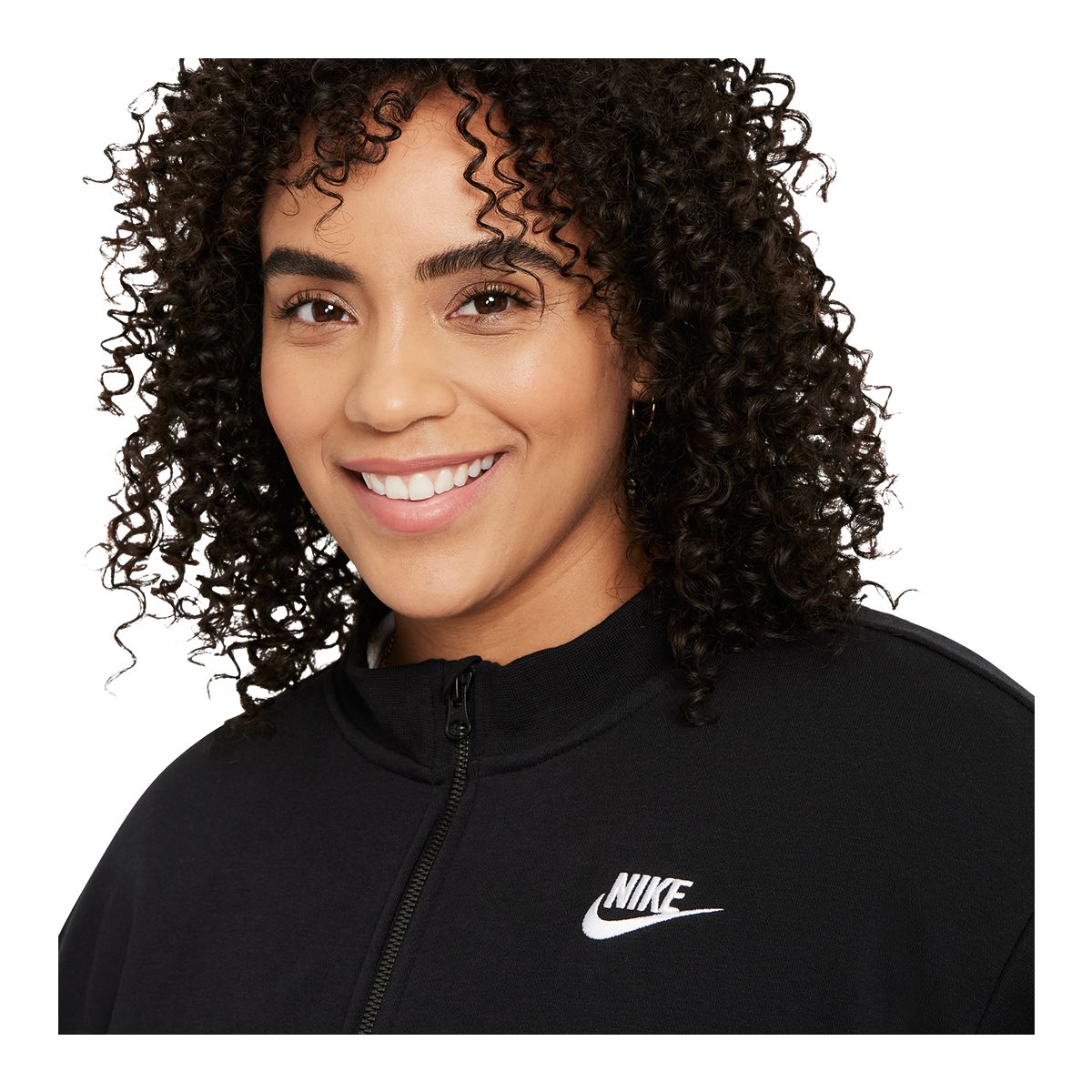 Nike Women's Essential Fleece Cardigan, Plus Size