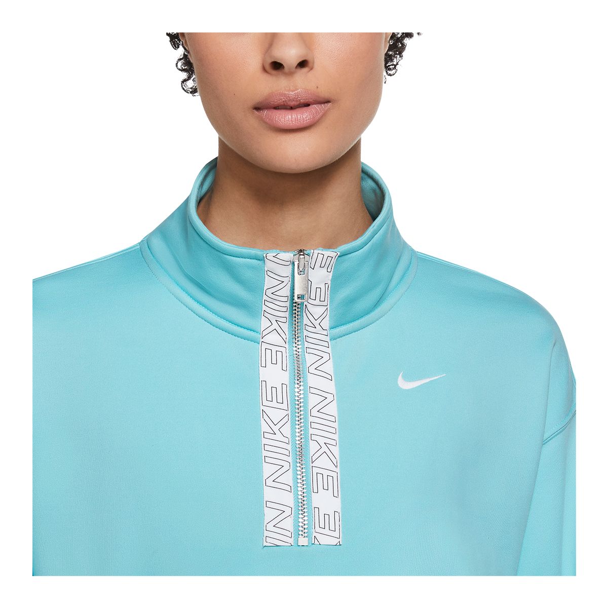 Nike Women's Therma-FIT Half Zip Sweatshirt, Oversized