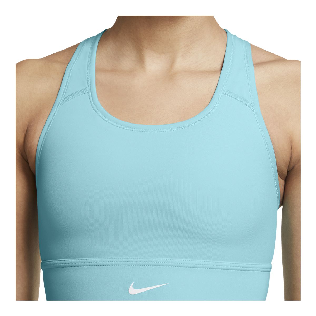 Nike Women's Swoosh Sports Bra, Medium Impact, Padded, Longline