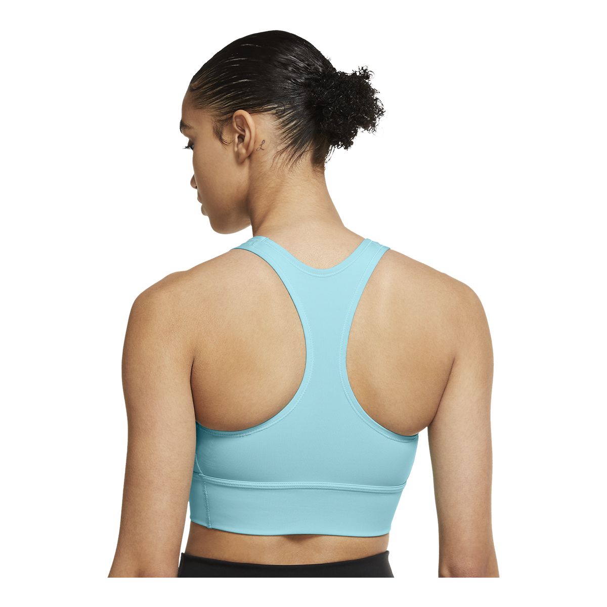 Nike Women's Swoosh Sports Bra, Medium Impact, Padded, Longline