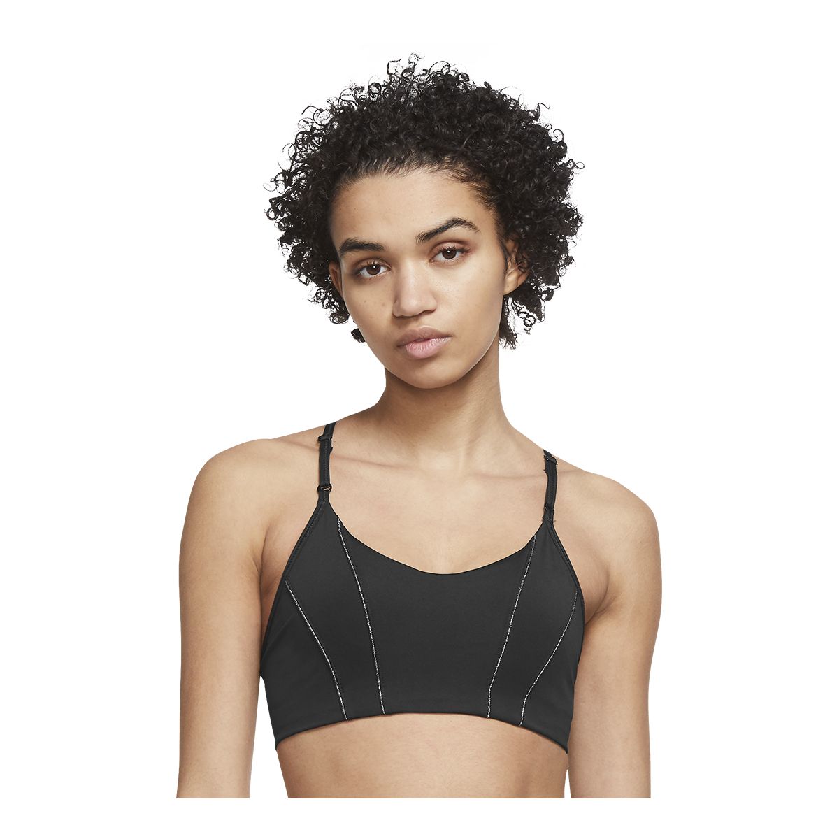 Nike Women's Indy Lurex Sports Bra, Low Impact, Yoga, Removable Pads SportChek