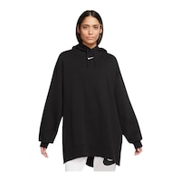 Nike Women's Essentials Trend Pullover Hoodie, Heavyweight Fleece, Oversized Front_Flat