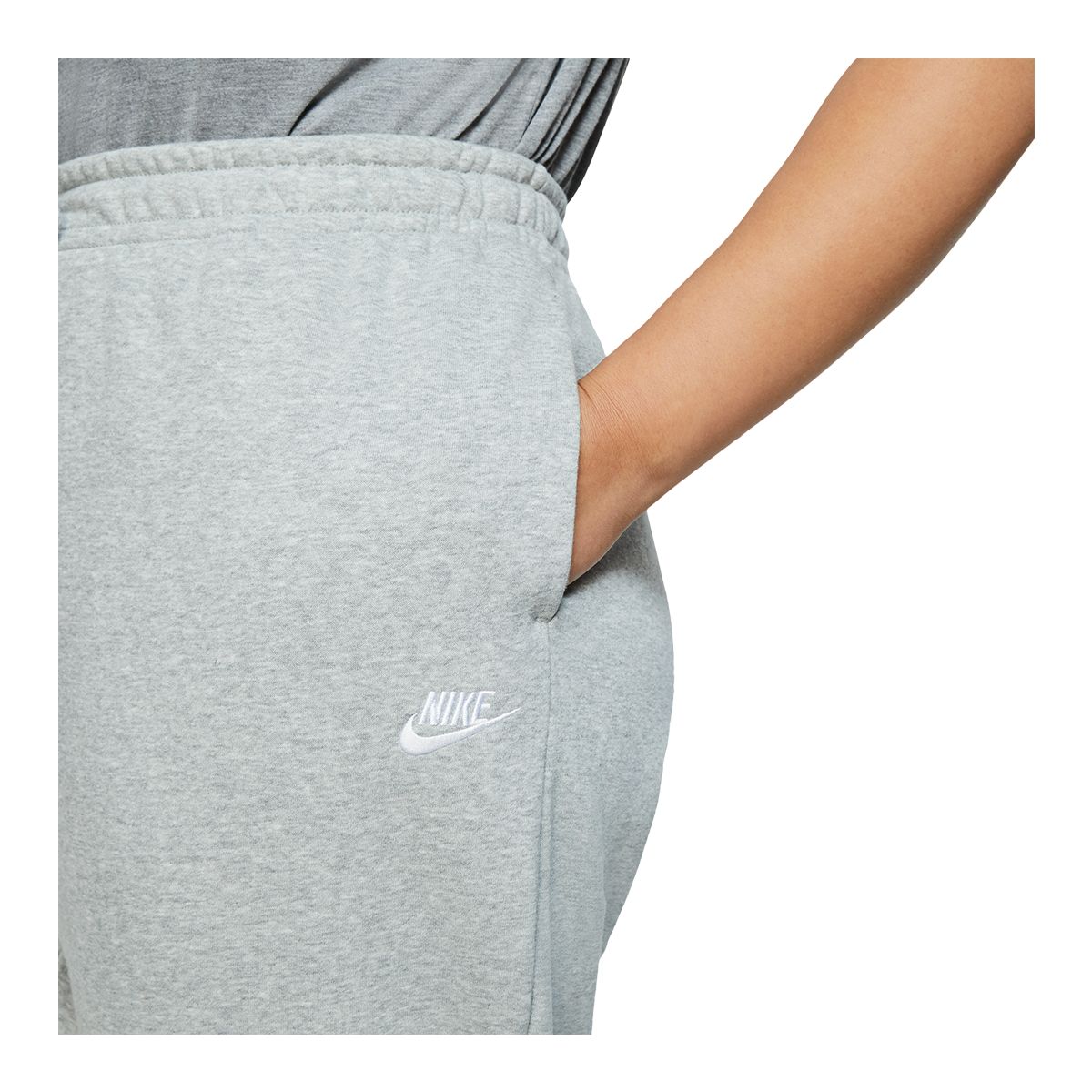 Nike Women's Plus Size Essential Mid-Rise Fleece Joggers, Sweatpants, Casual