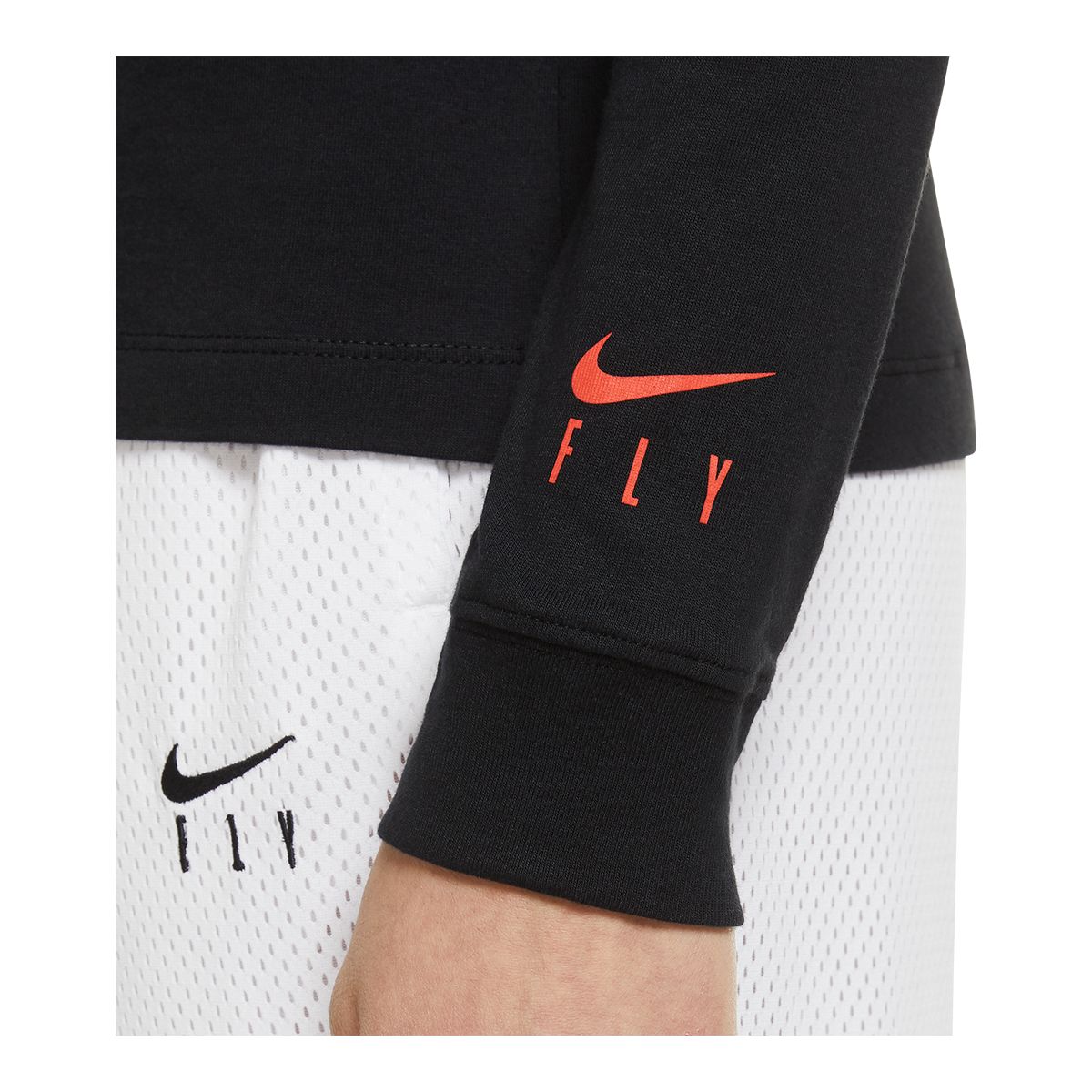 Nike Women's Basketball Verbiage Long Sleeve Cotton T Shirt