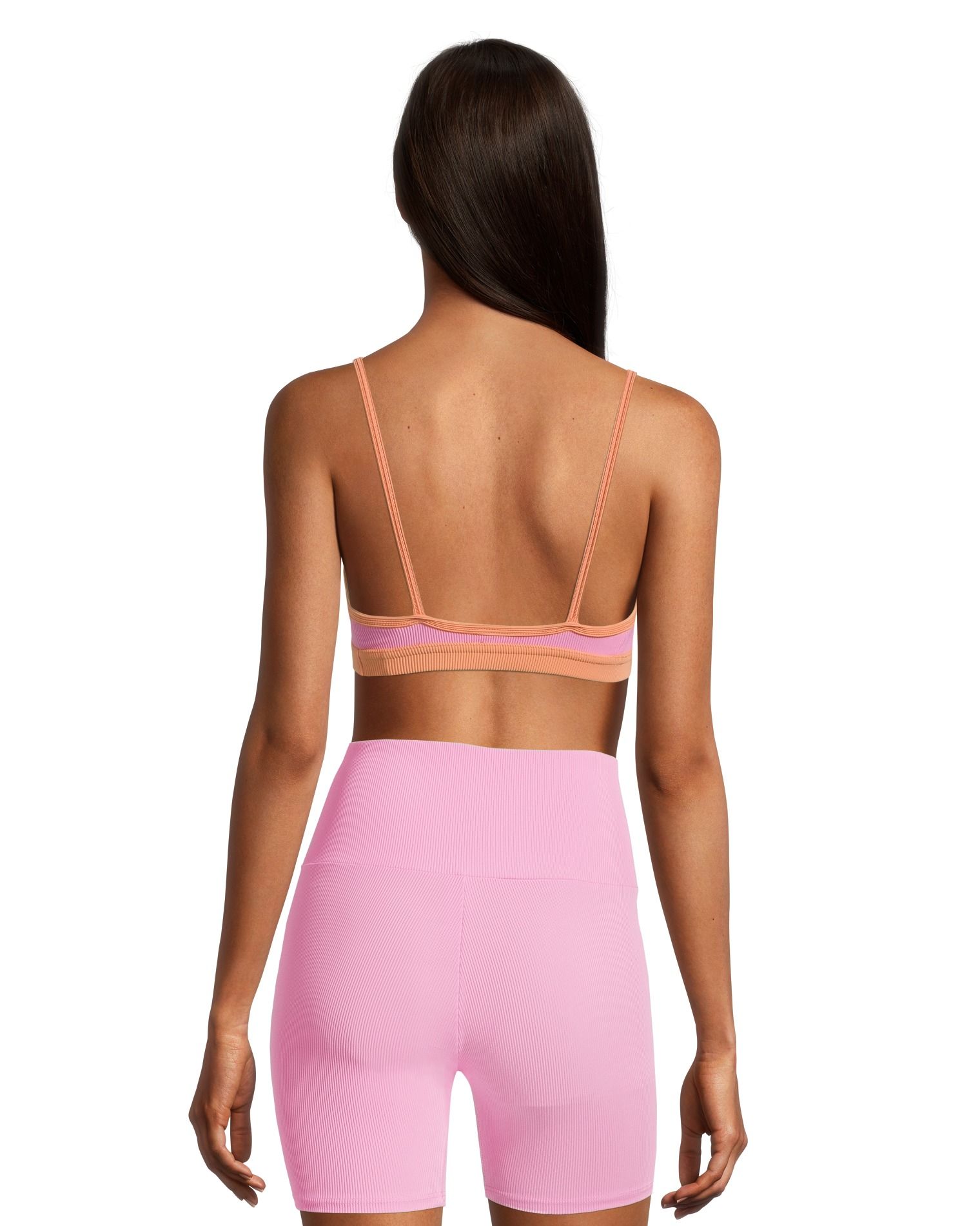 Onzie Women's Ribbed Color Block Bra Bikini Top