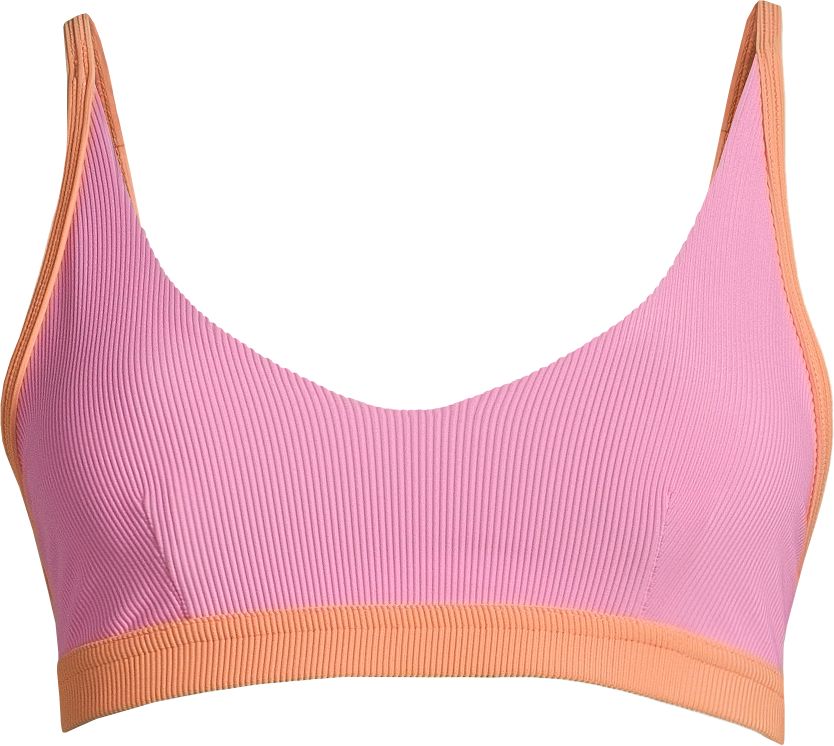 Onzie Women's Ribbed Color Block Bra Bikini Top