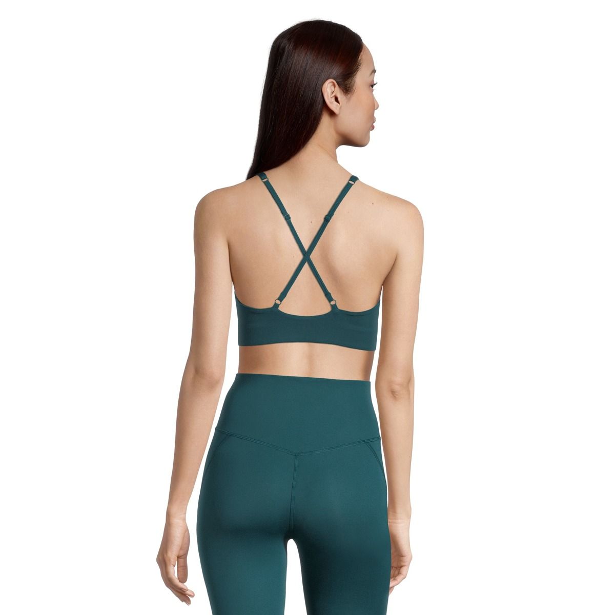 Girlfriend Collective Women's Topanga Sports Bra, Medium Impact, High Neckline