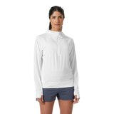 Helly Hansen Women's Shine Solen UPF 50 Sun Hoodie 1/2 Zip Front_Flat