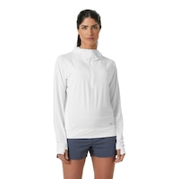 Helly Hansen Women's Shine Solen UPF 1/2 Zip Hoodie Front_Flat