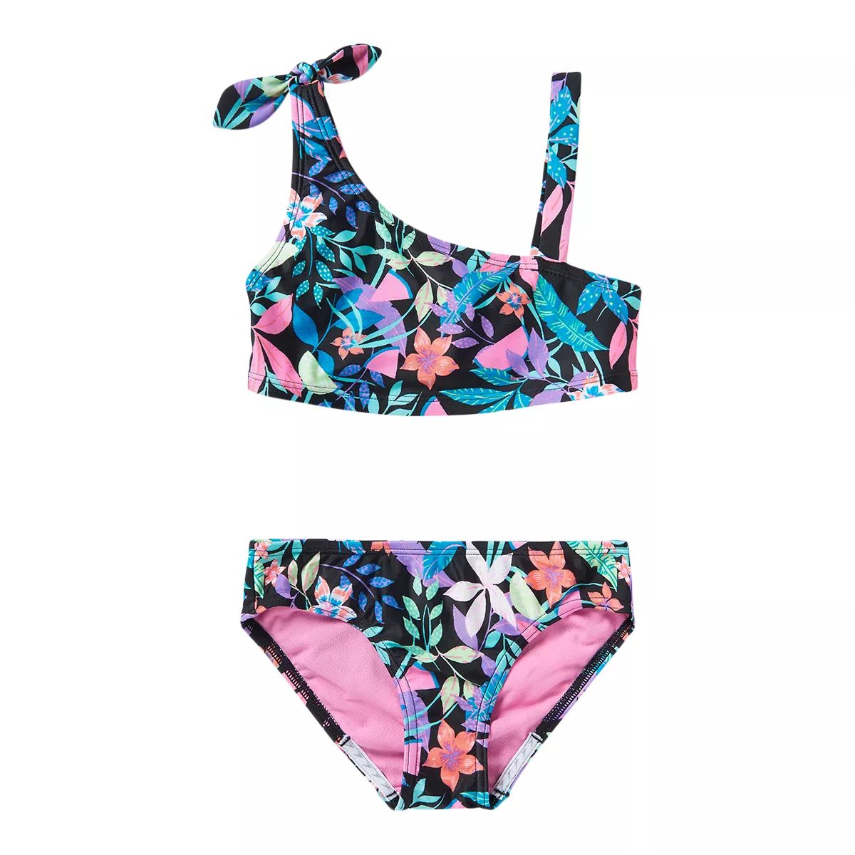 Speedo Girls' Tie Front Floral Two Piece Bikini | SportChek