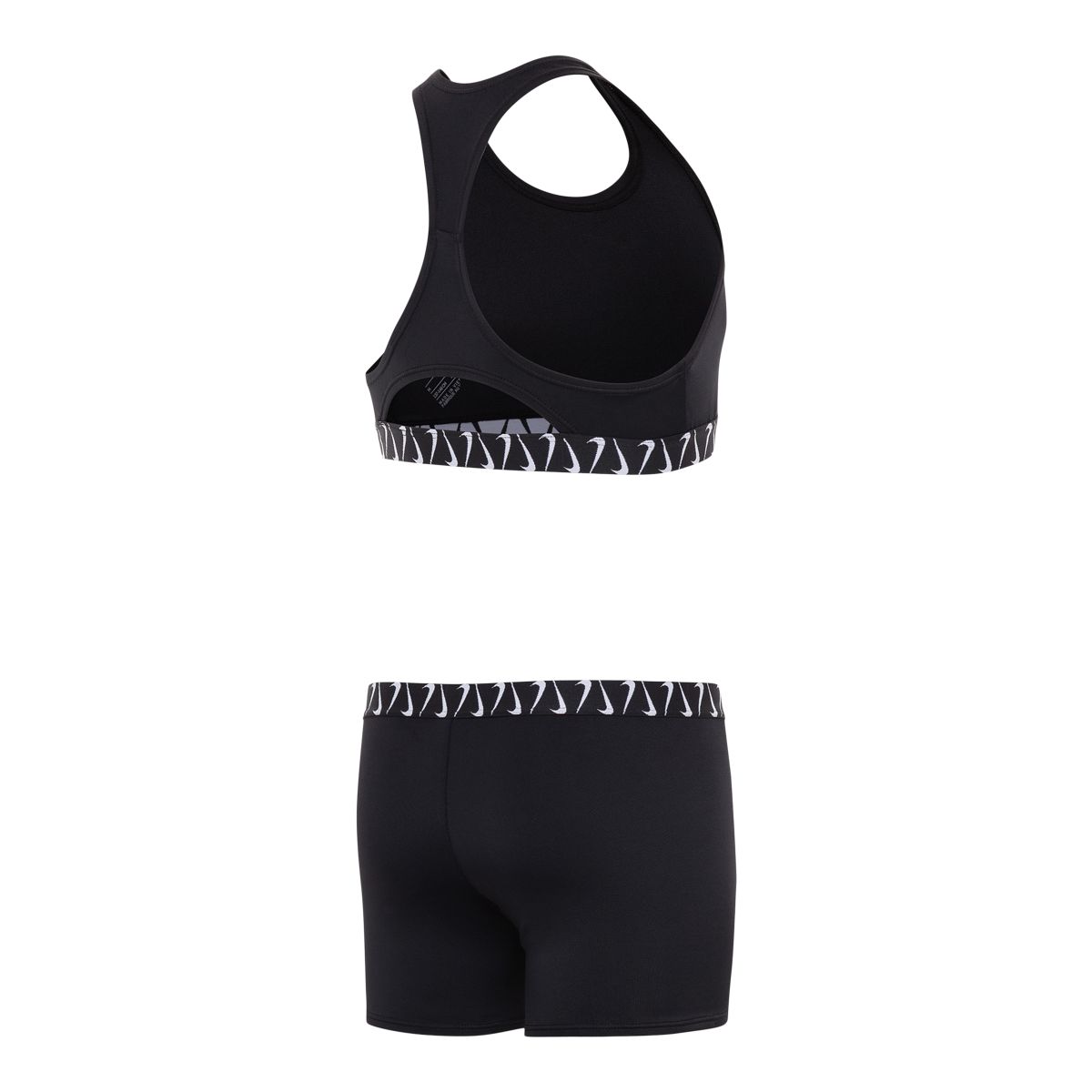 Nike Girls' Logo Tape Crossback Two Piece Bikini