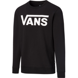Vans Men's Classic Crew II Long Sleeve Fleece - Black/White Front_Angled_Left