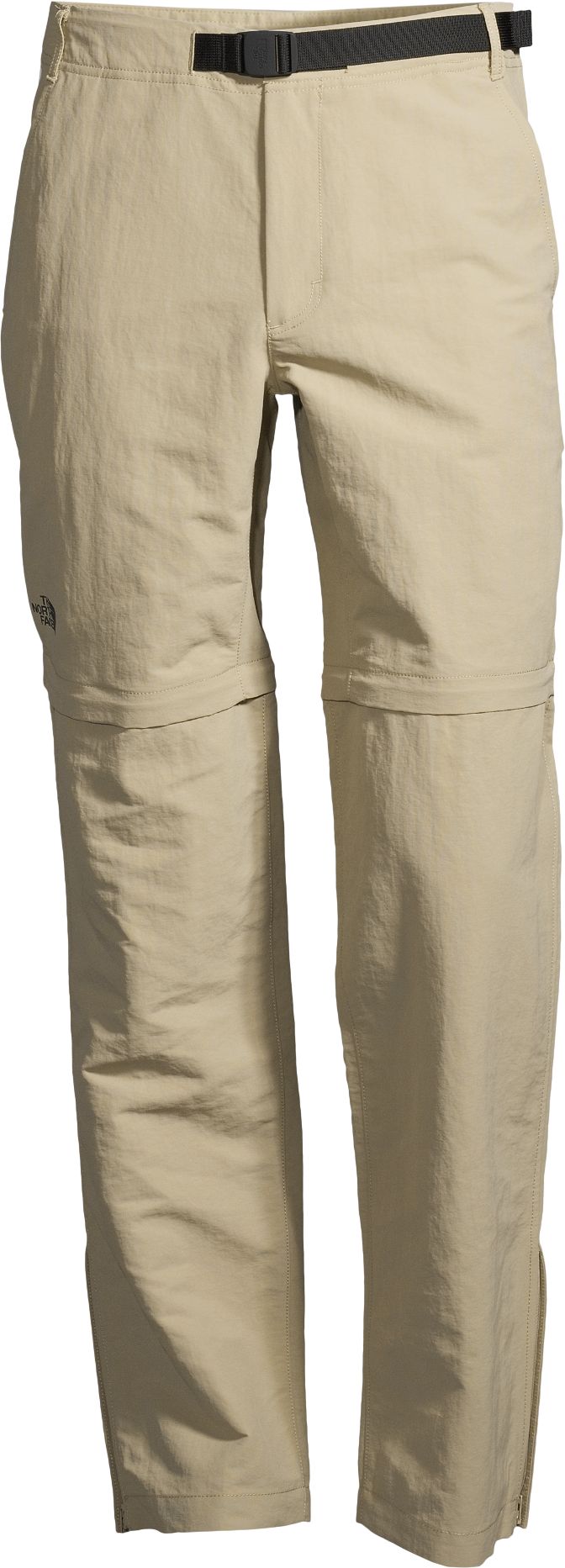 The North Face Cargo Convertible Pants Mens Large Linen Peanut Brown Flat  Front