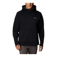 Columbia Men's Out-Shield Pullover Hoodie, Fleece, Dri-Fit Front_Flat