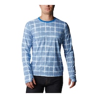 Columbia Men's Sun Deflector Long Sleeve T Shirt Front_Flat