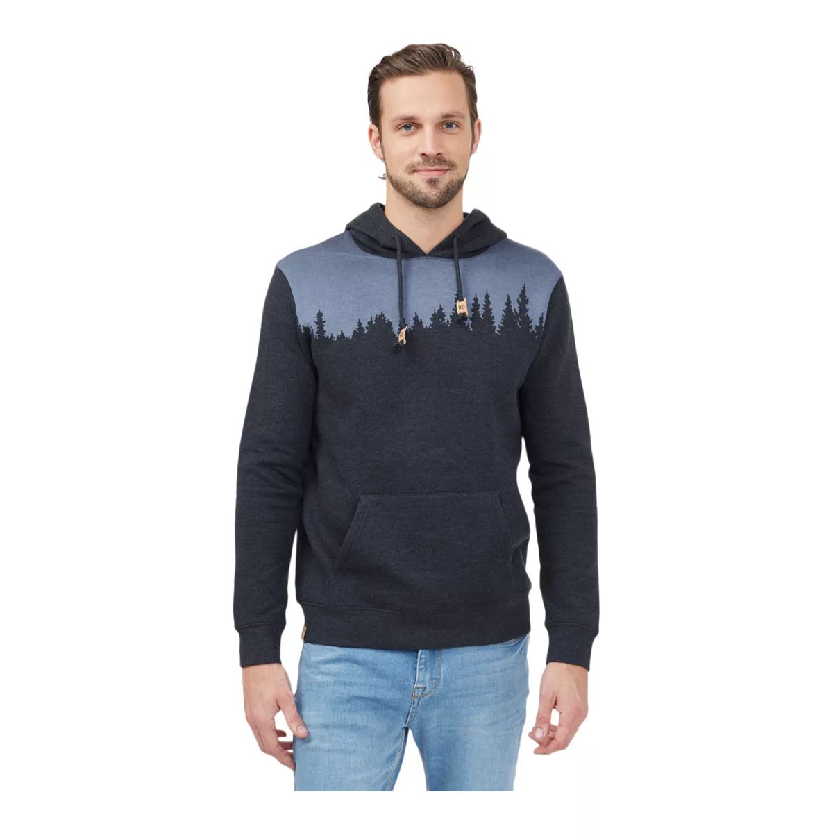 Image of Tentree Men's Juniper Classic Pullover Hoodie Kangaroo Pocket