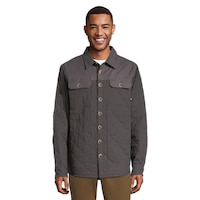 Woods Men's Thomlinson Flannel Shacket Front_Flat