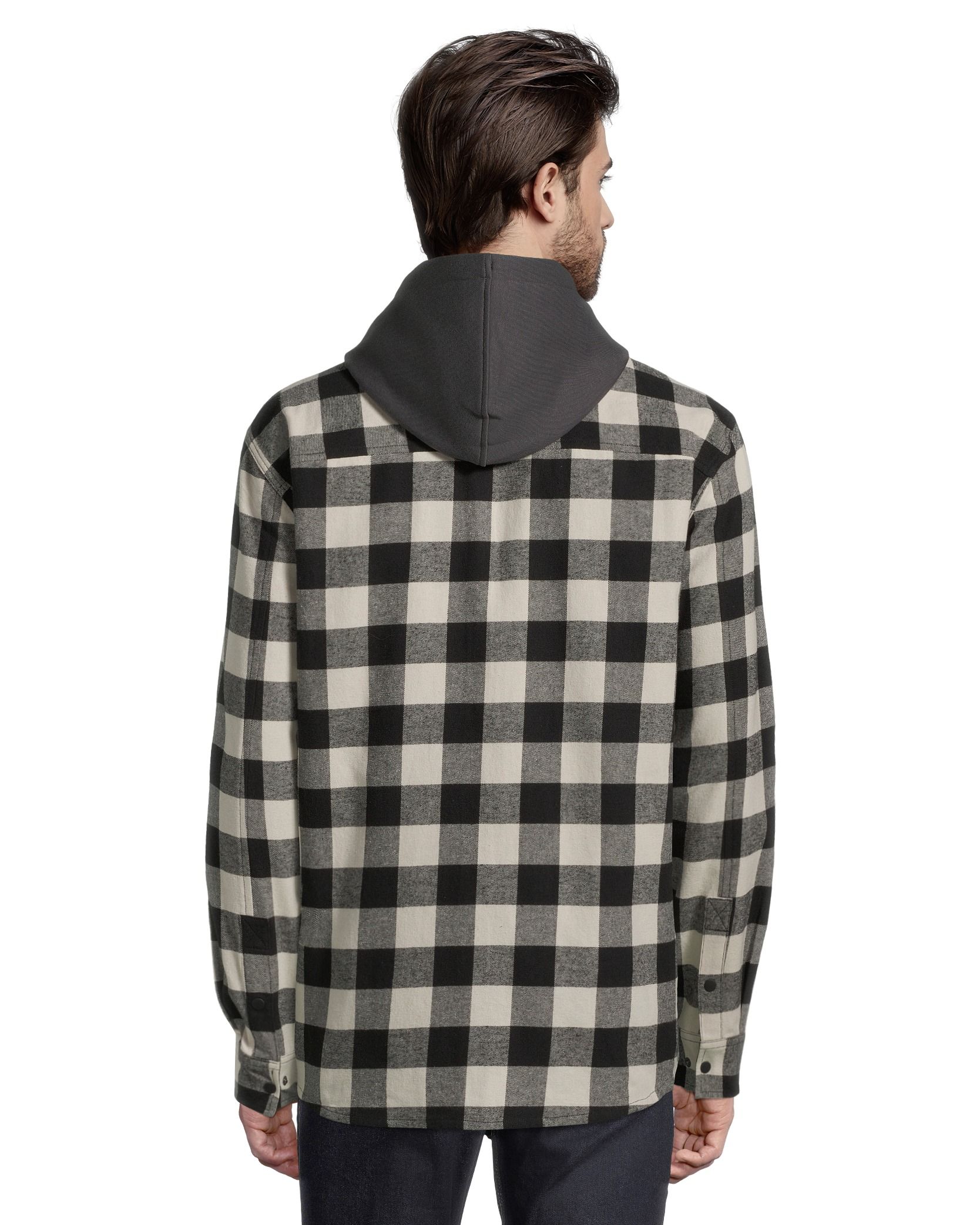 Ripzone Men's Sierra Hooded Flannel Shirt